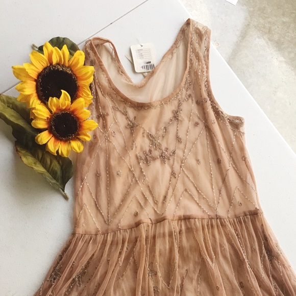Free People Rose Starry Night Slip NWT - Picture 2 of 5